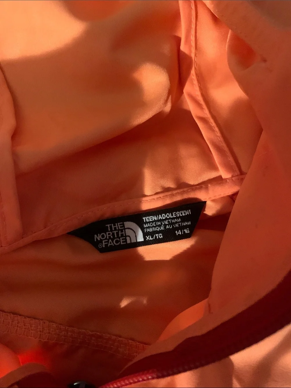 The North Face Two-Tone Orange Ombre Pullover Anorak